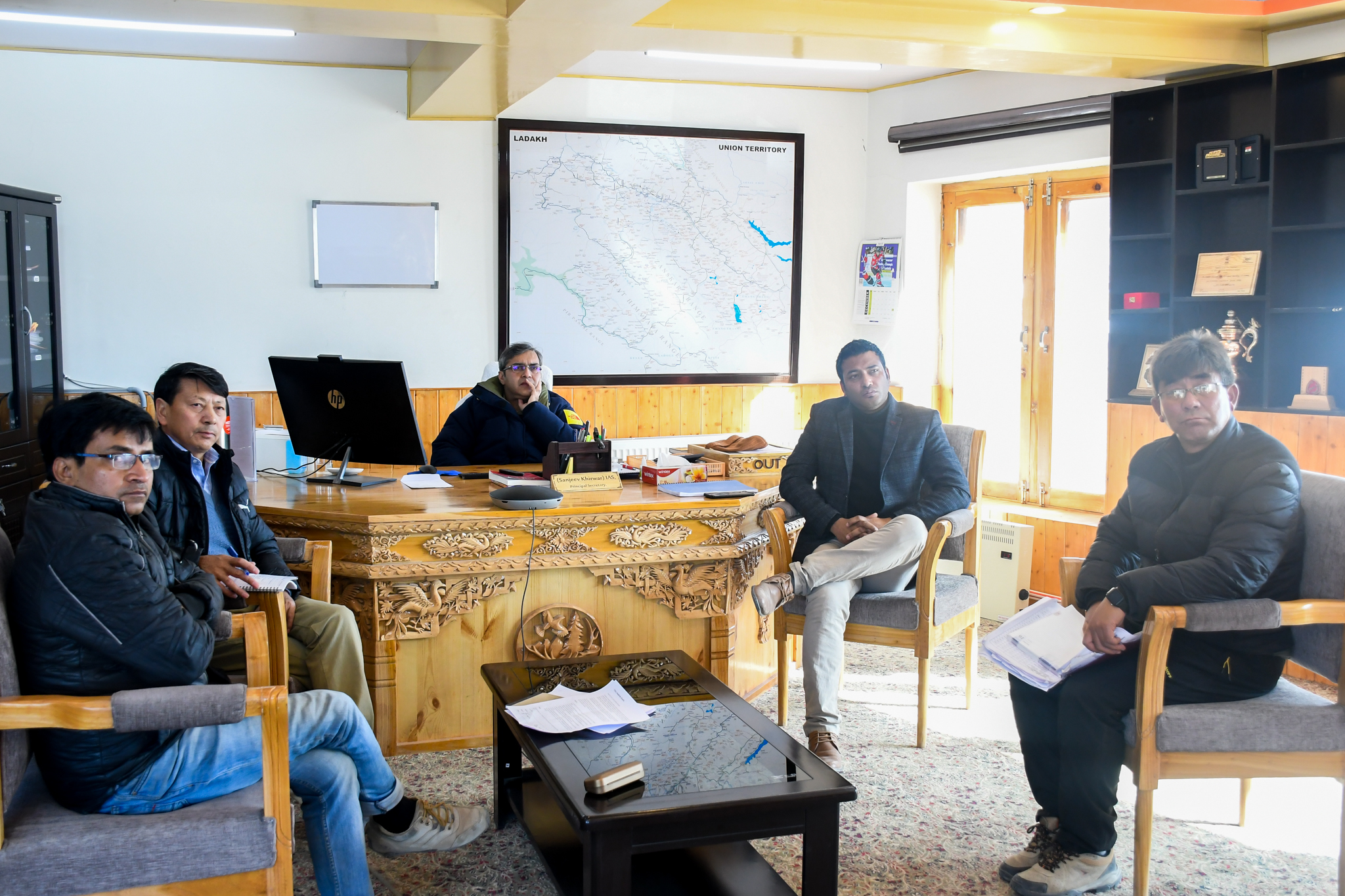 Principal Secretary Sanjeev Khirwar holds meeting with EdCIL in Leh