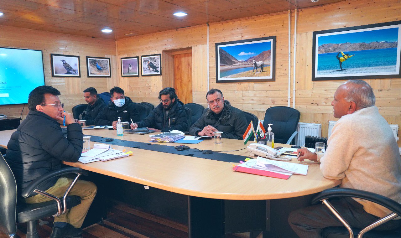 LG RK Mathur reviews progress on Hanle Dark Sky Reserve