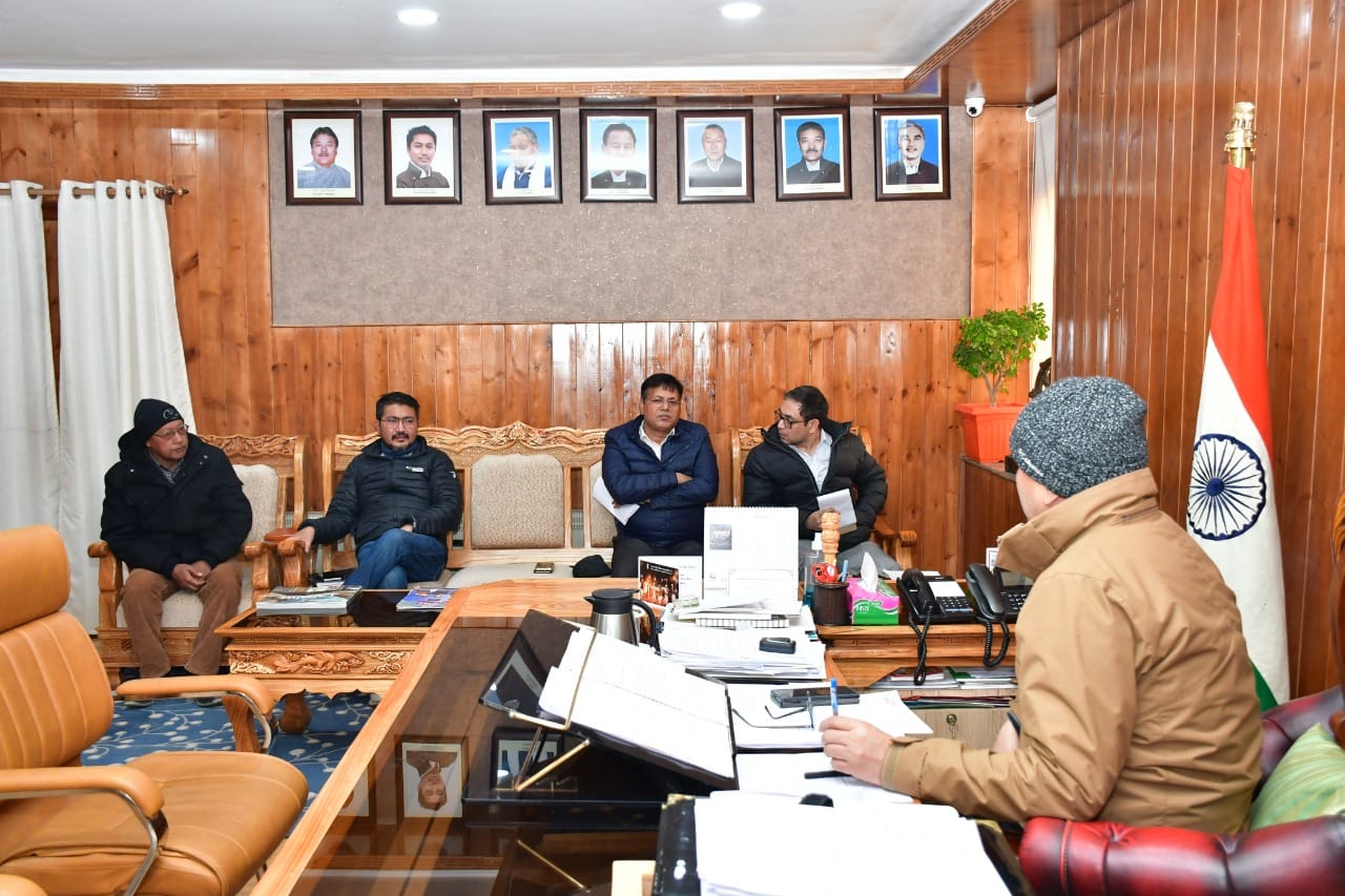 CEC Leh chairs meeting regarding plans to develop Hydro Tourism at Hydroelectric Dam at Alchi