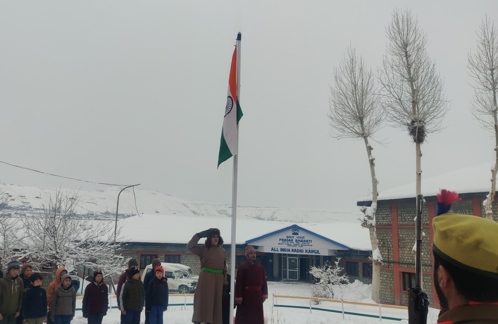 Republic Day celebrated at All India Radio Kargil