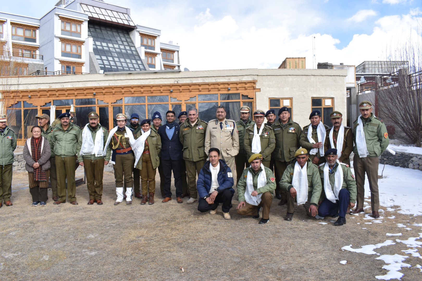 ADGP Ladakh felicitates awardees for Head of Police Medal, UT Ladakh & President’s Police Medal for Meritorious Services