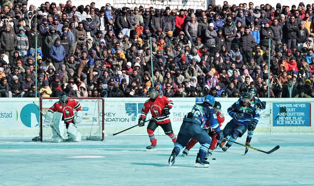 ITBP A beats LSRC A to lift the 16th CEC Cup Men’s Ice Hockey Championship in Leh