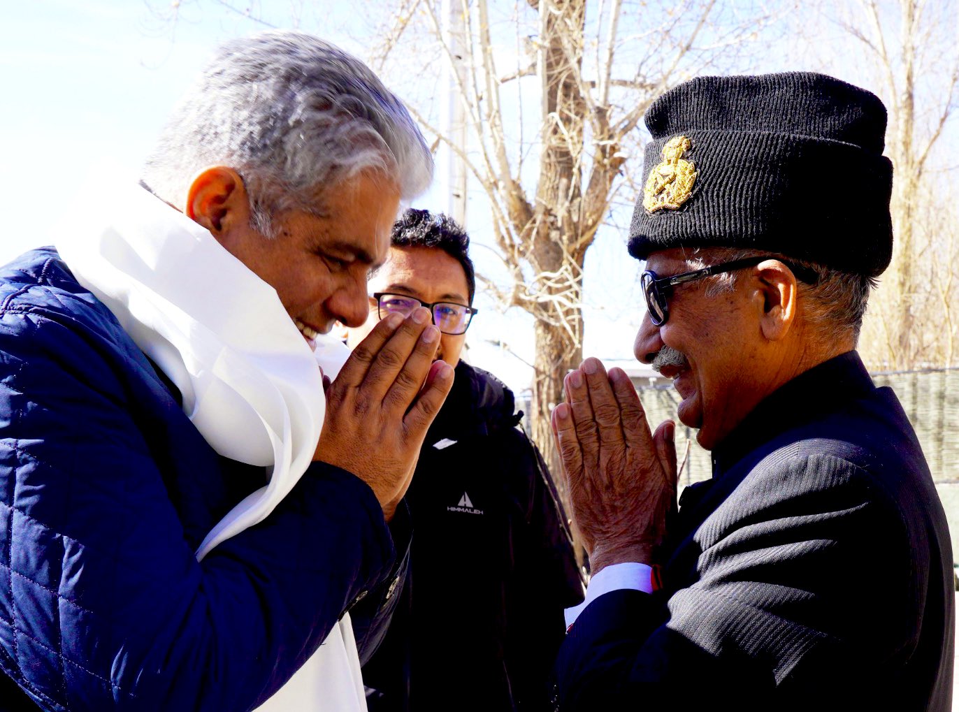 Union Minister of Environment, Forest & Climate Change Bhupender Yadav meets LG BD Mishra