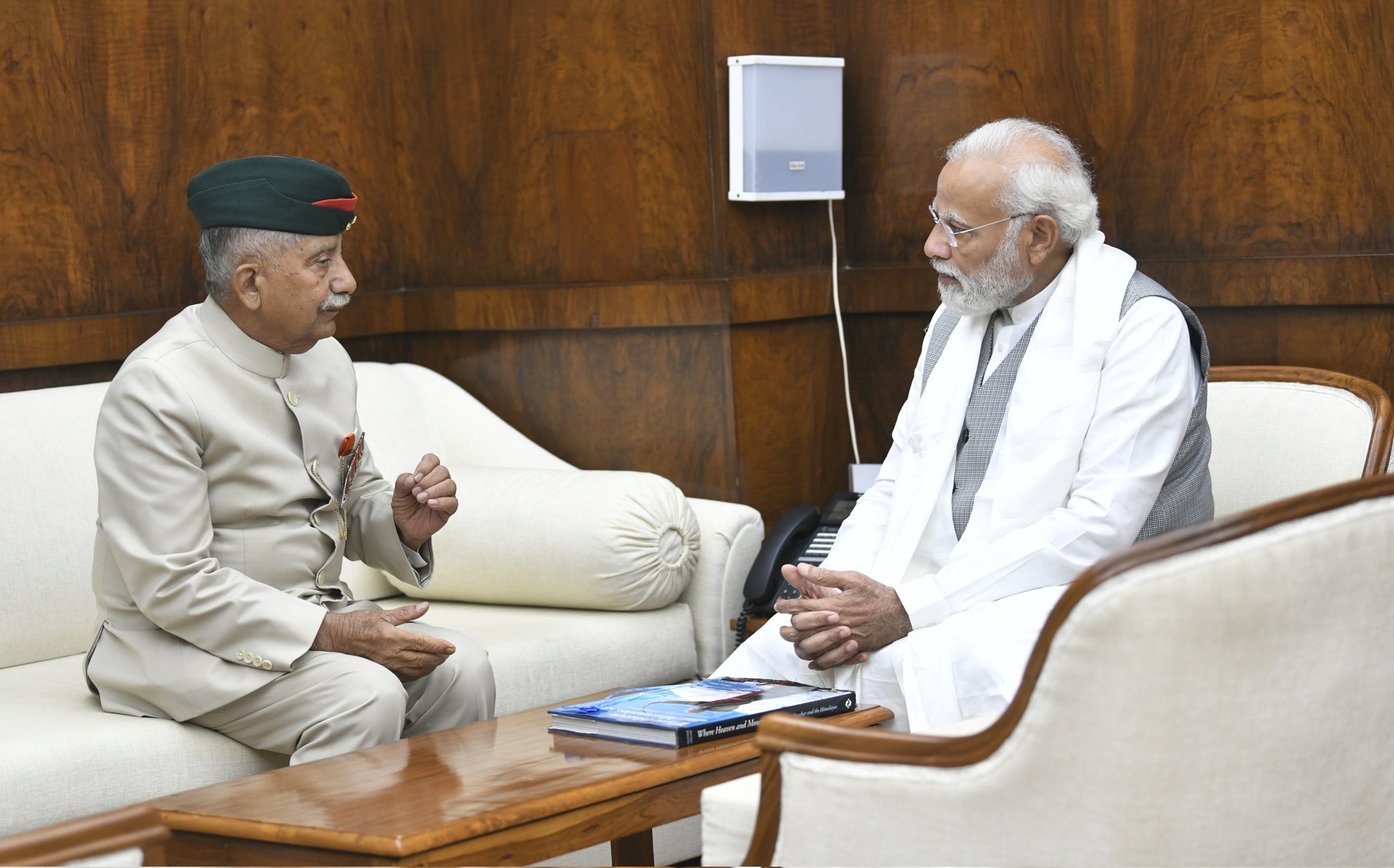 LG Brig BD Mishra (Retd) calls on PM Narendra Modi