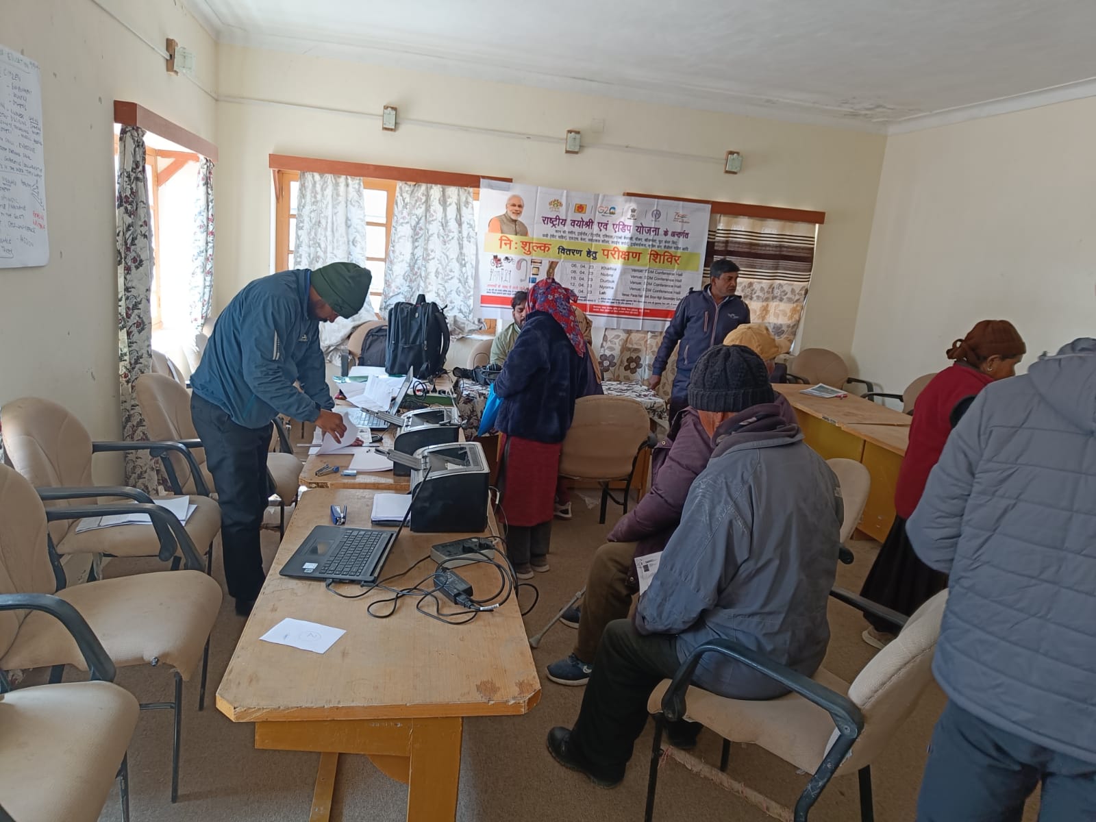 Assessment camp for Senior Citizens & Persons with Disabilities (PwDs) held on April 10 at Durbuk, Leh