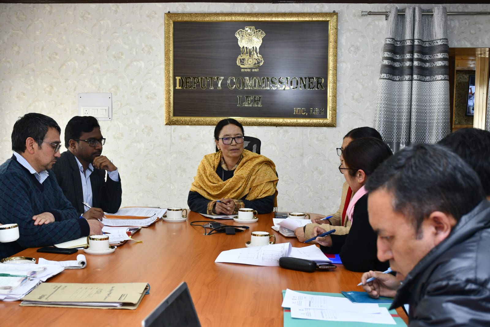 Member NCM Rinchen Lhamo reviews Prime Minister’s New 15 Point Program implementation in Leh district