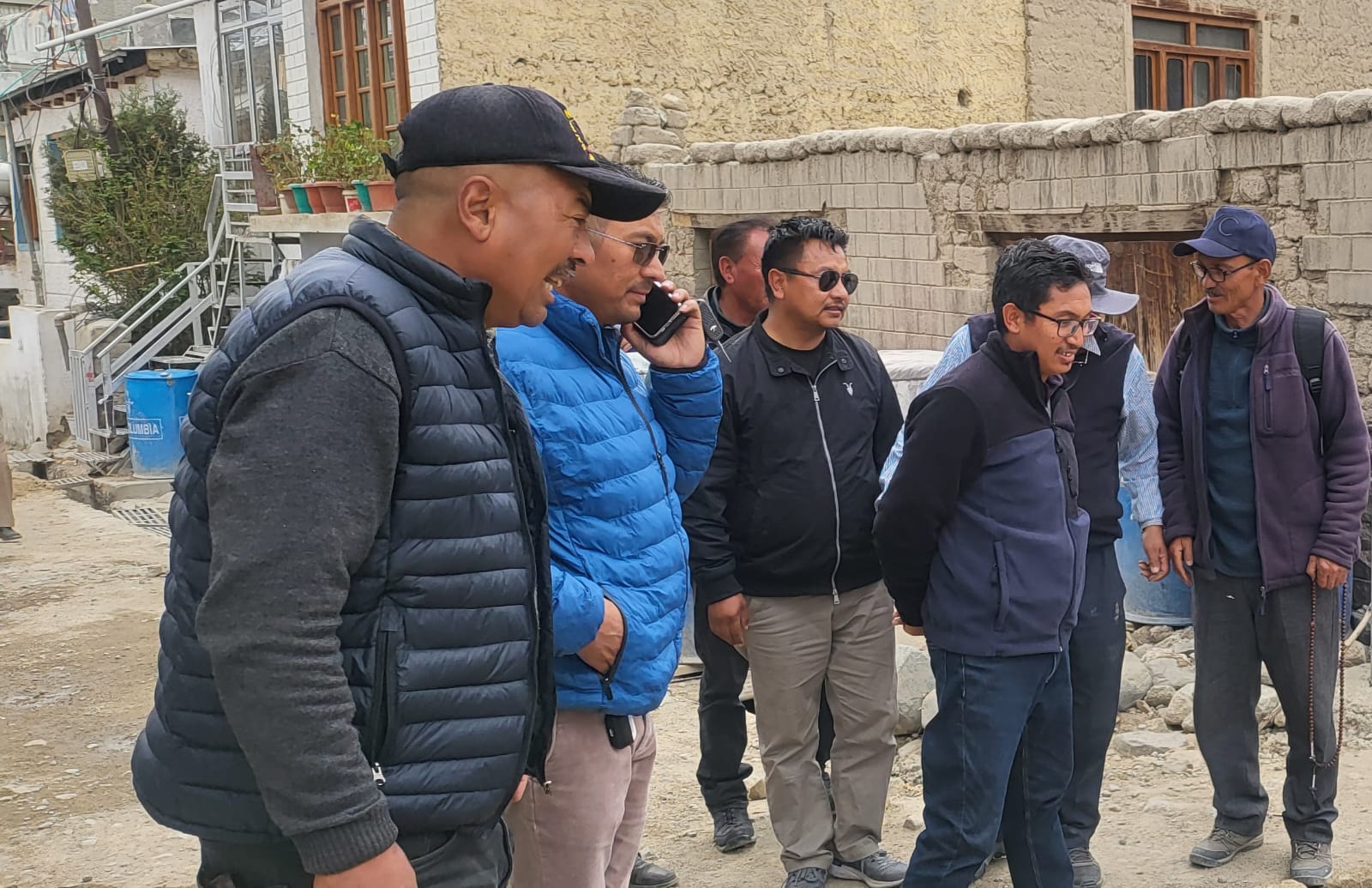 MP Ladakh, Jamyang Tsering Namgyal reviews ongoing work at Mohla Yokma in Lower Skalzangling