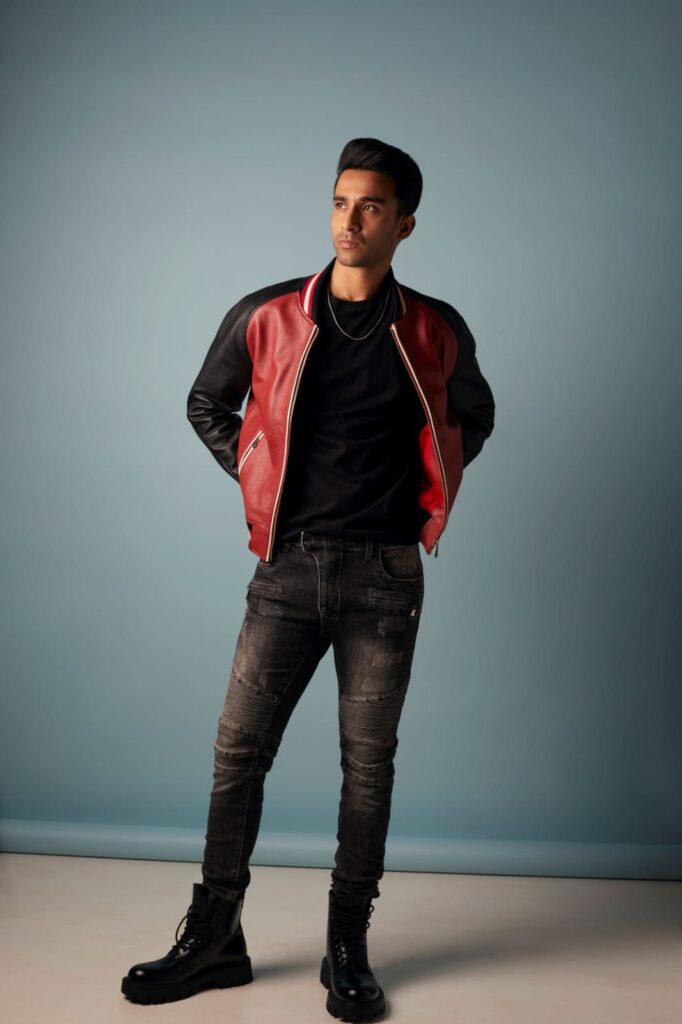 Raghav Juyal | Leather jacket, Red leather jacket, Fashion