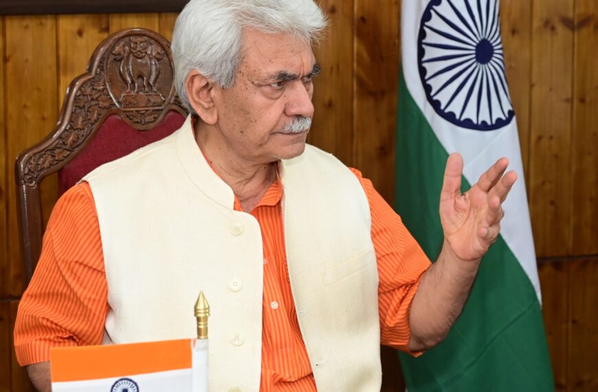 LG Manoj Sinha extends Labour Day greetings, acknowledges workers’ contribution to society