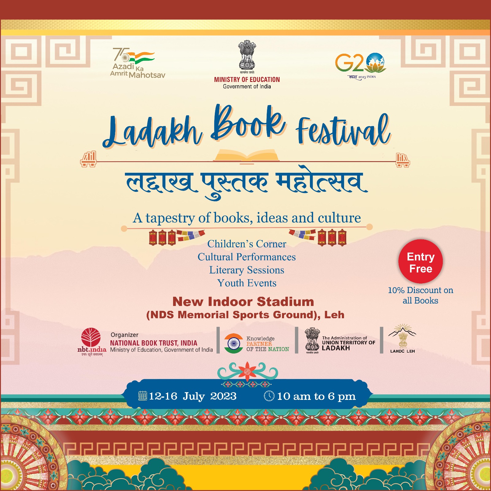 NBT set to organise first-of-its-kind Ladakh Book Festival from 12-16 July