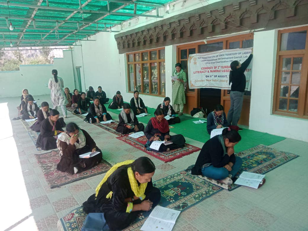 FLNAT examination for adult learners conducted in various zones of Leh District