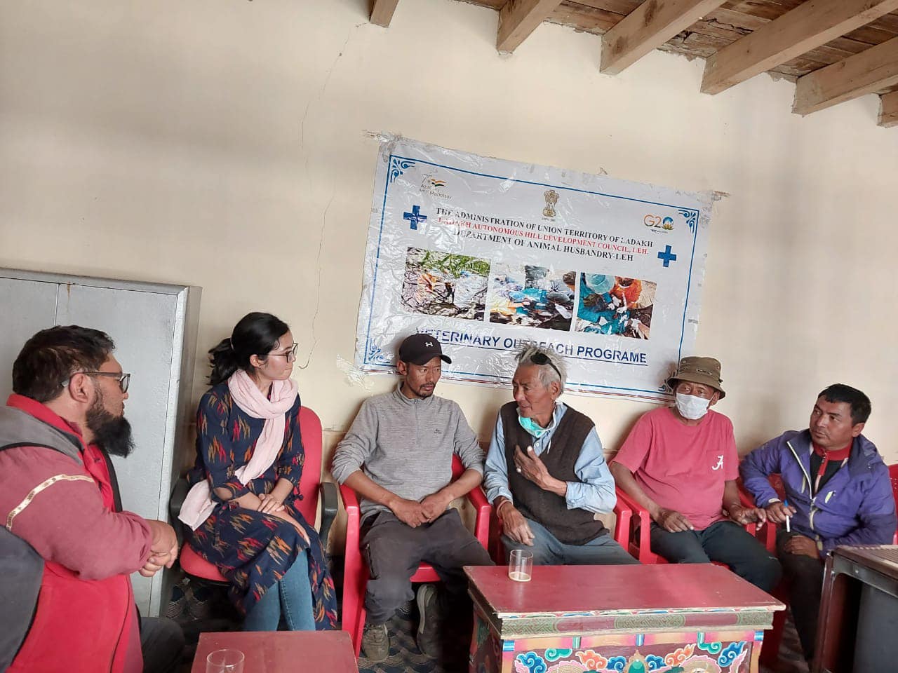 Animal Husbandry Department Leh conducts four day Mobile Veterinary Healthcare/Outreach Program in Nyoma Sub-division