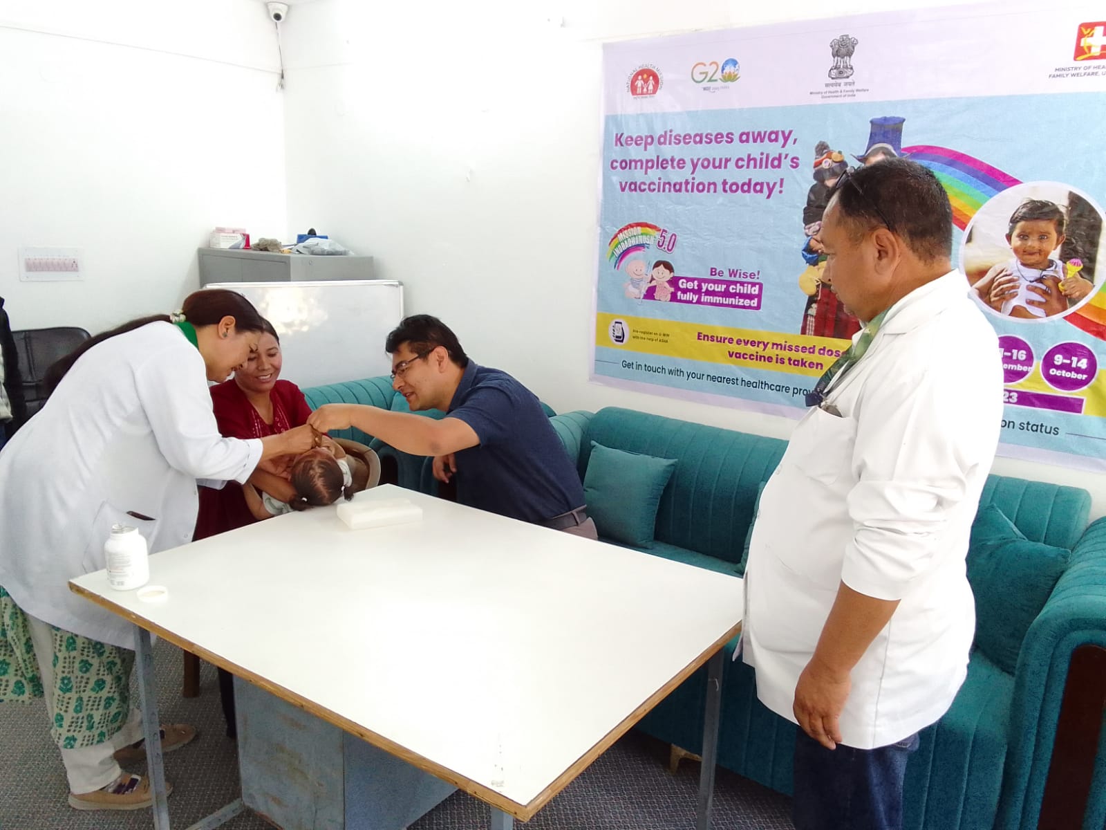 SDM Khaltse launches 5th IMI vaccination