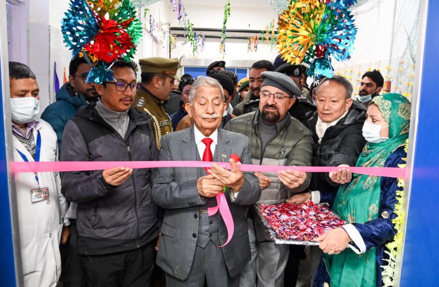 LG Brig (Dr) BD Mishra inaugurates new medical facilities at District Hospital, Kargil