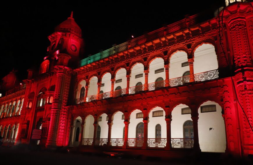 Mubarak Mandi Palace & Tawi Bridge illuminate in celebration of Shri Ram Mandir Pran Pratistha Ceremony