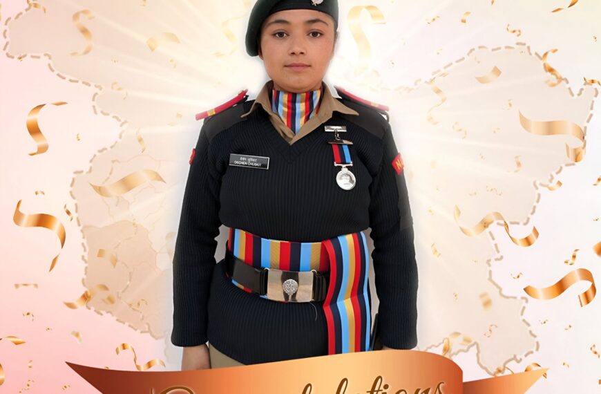 Ladakh’s JUO Dechen Chuskit makes history as first cadet to receive Raksha Mantri Padak