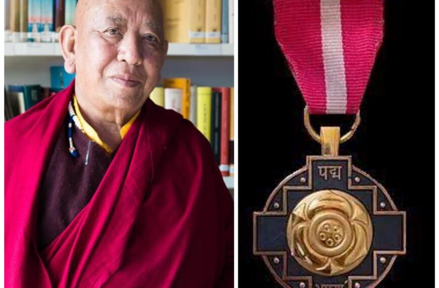 Ladakh’s H.E late Chosje Togdan Rinpoche conferred with Padma Bhushan