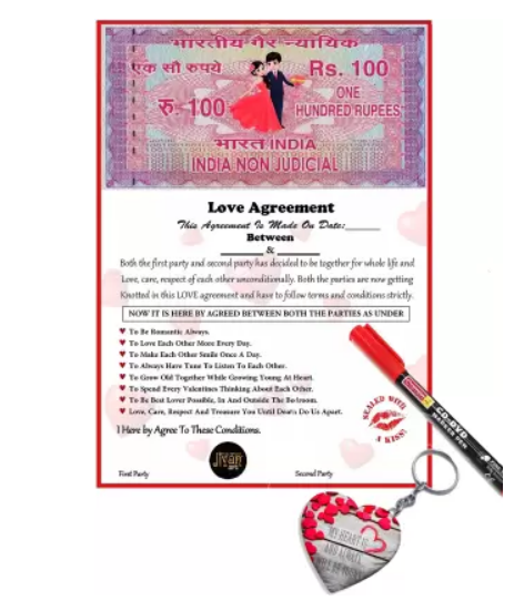 Half Engineer Love Contract Agreement - Certificate Gift for Valentines  Day, Anniversary, Wedding - For Husband, Wife, Boyfriend, Girlfriend,  Couple - 8.3 x 11.7 inches, A4 Size : Amazon.in: Office Products