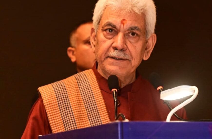 LG Manoj Sinha extends greetings to CISF personnel & families on CISF Raising Day