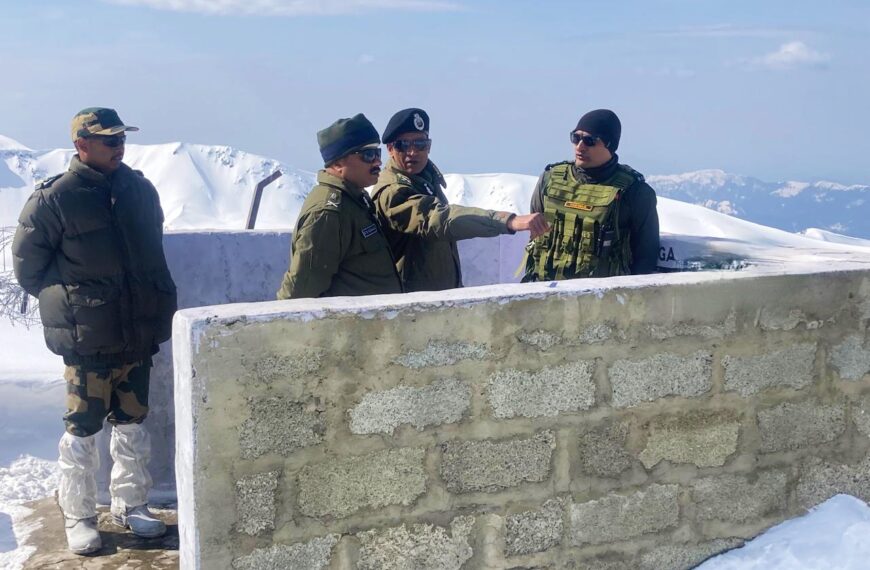 DG BSF Nitin Agrawal reviews operational preparedness of unit deployed at LoC in Srinagar