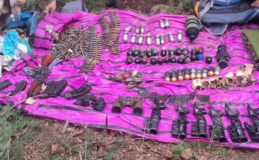 Huge cache of arms, ammunition recovered in Kupwara