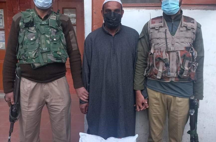 Crackdown on drugs: Sopore police arrest peddler, recover 2 kg of poppy straw