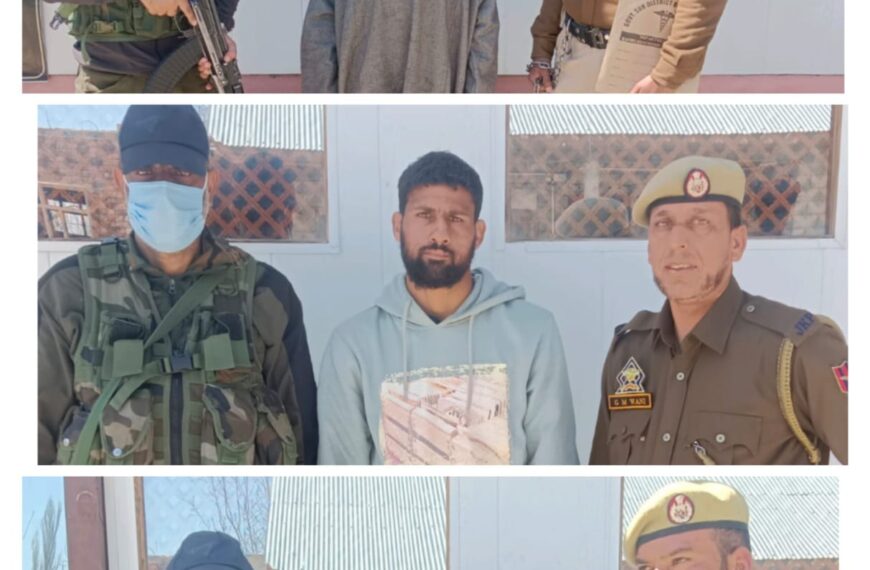 Three booked under PSA in Baramulla