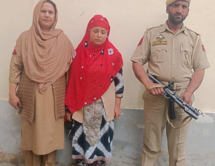 Notorious lady drug smuggler apprehended under PIT NDPS Act in Baramulla