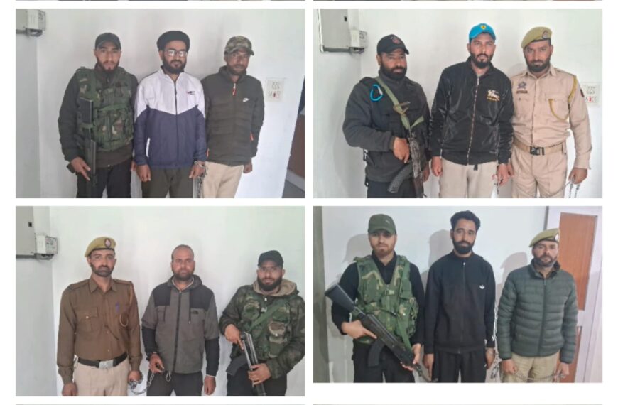 Baramulla Police detains 8 miscreants under PSA