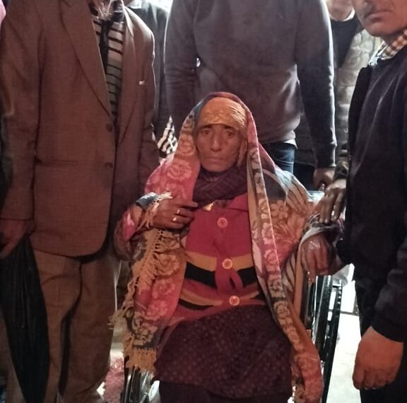 94-year-old Sham Devi casts her vote in first phase of Lok Sabha elections in Ramban