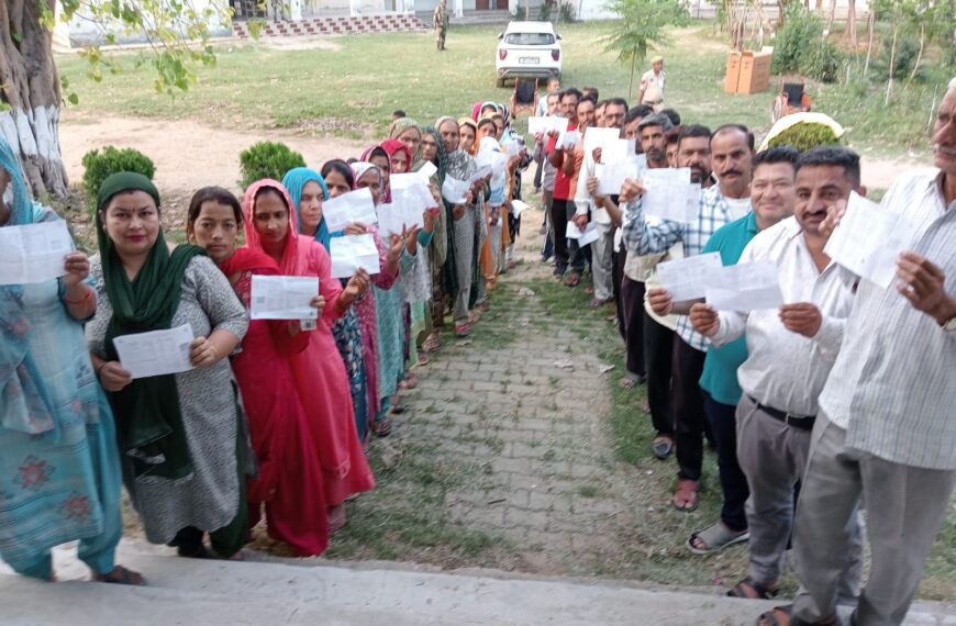 Over 57.76% voter turnout recorded till 3 pm on Jammu-Reasi Lok Sabha seat