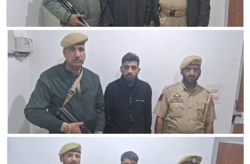 3 notorious drug smugglers apprehended under NDPS Act in Baramulla