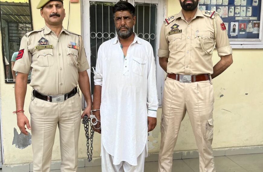 Jammu Police arrests absconder evading arrest for 9 years