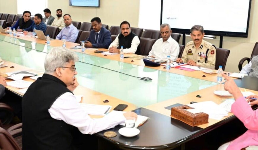 LG Manoj Sinha chairs meeting to review functioning of Home Department