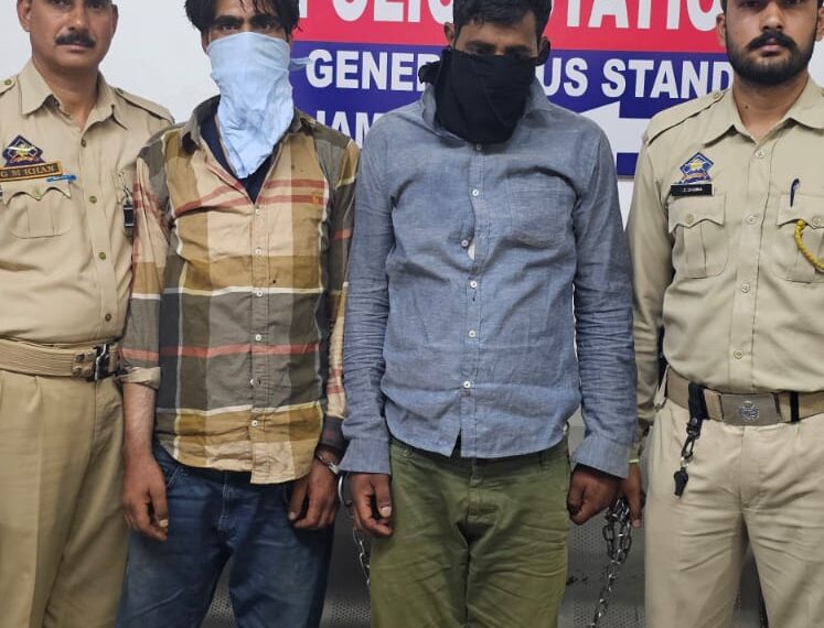 Jammu police nabs two drug peddlers, seizes 69g of heroin under Operation Sanjeevani