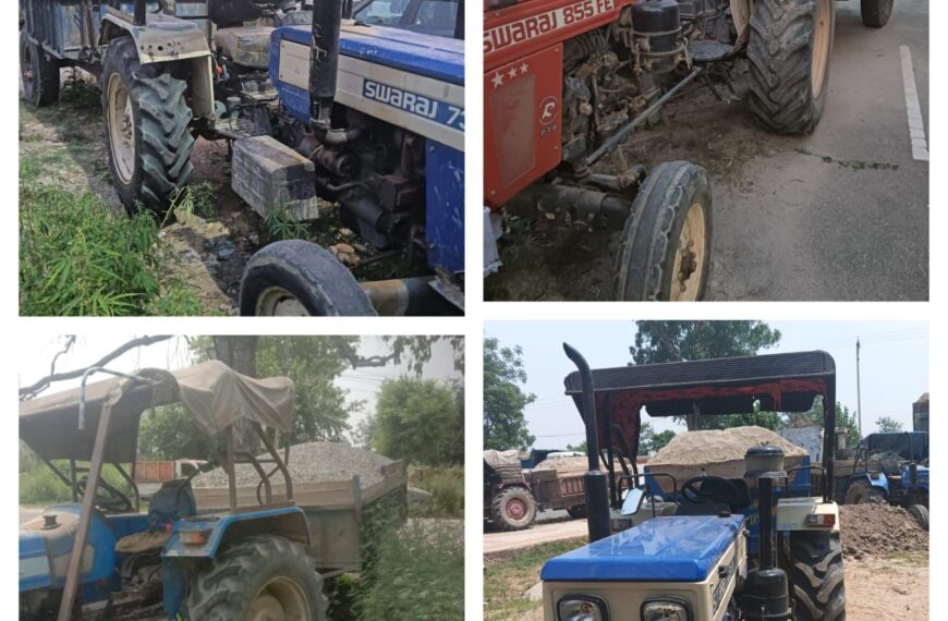 Jammu police seize 4 vehicles in crackdown on illegal mining