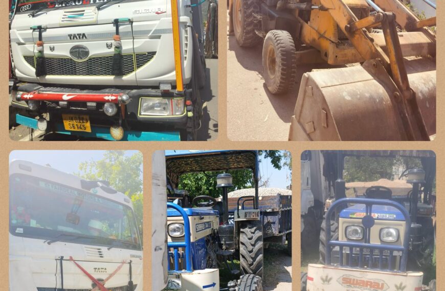 Crackdown on illegal mining: Five vehicles seized by police in rural Jammu