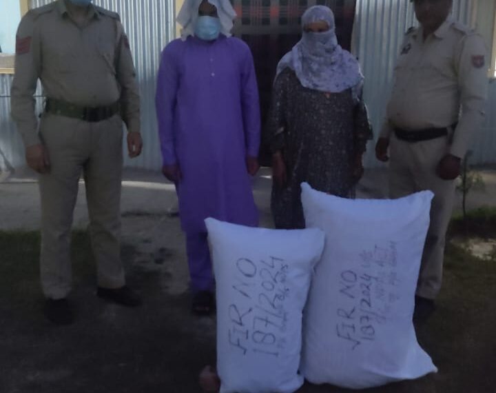 Female drug peddler among two apprehended by Budgam Police; contraband seized