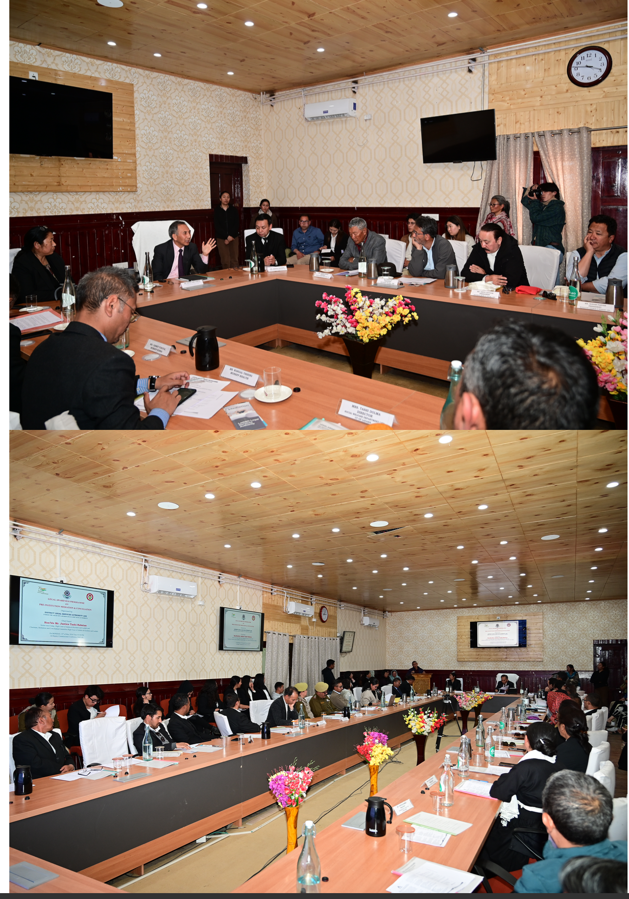 Justice Tashi Rabstan visits Leh district 