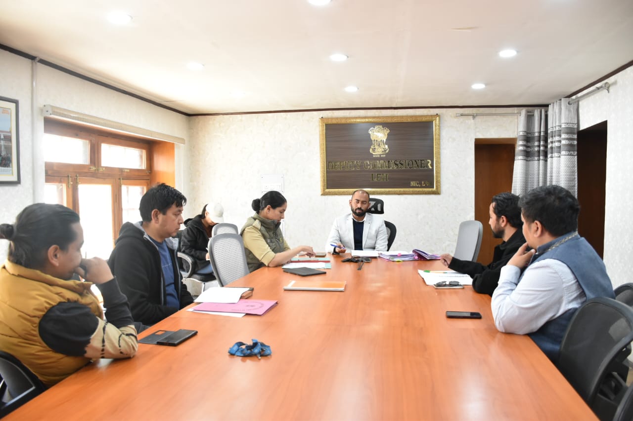 District Election Officer Leh convenes meeting with political parties & candidates for Lok Sabha Election in Ladakh