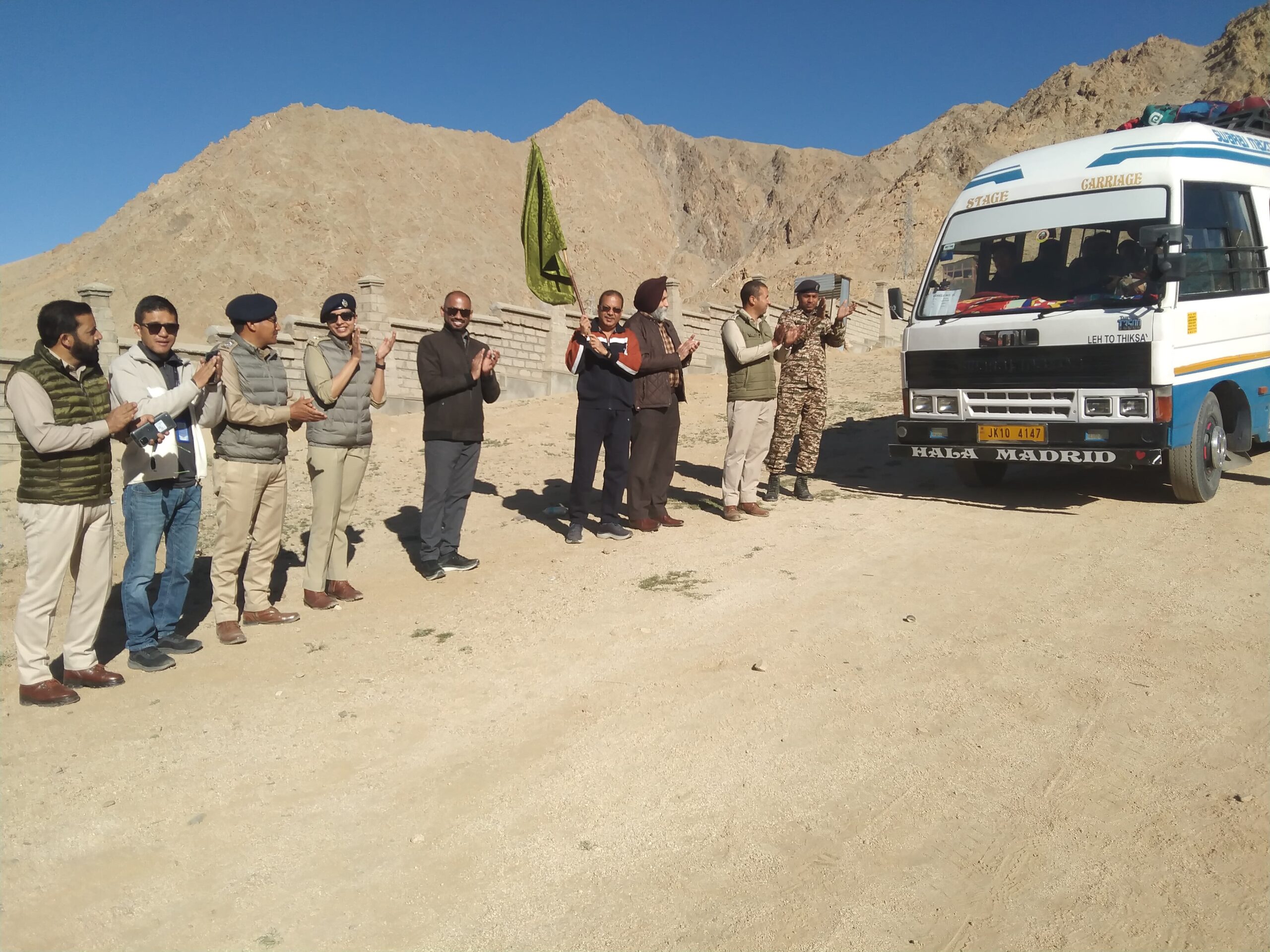 Chief Electoral Officer UT Ladakh Flags Off Polling Teams for 1-Ladakh Parliamentary Constituency