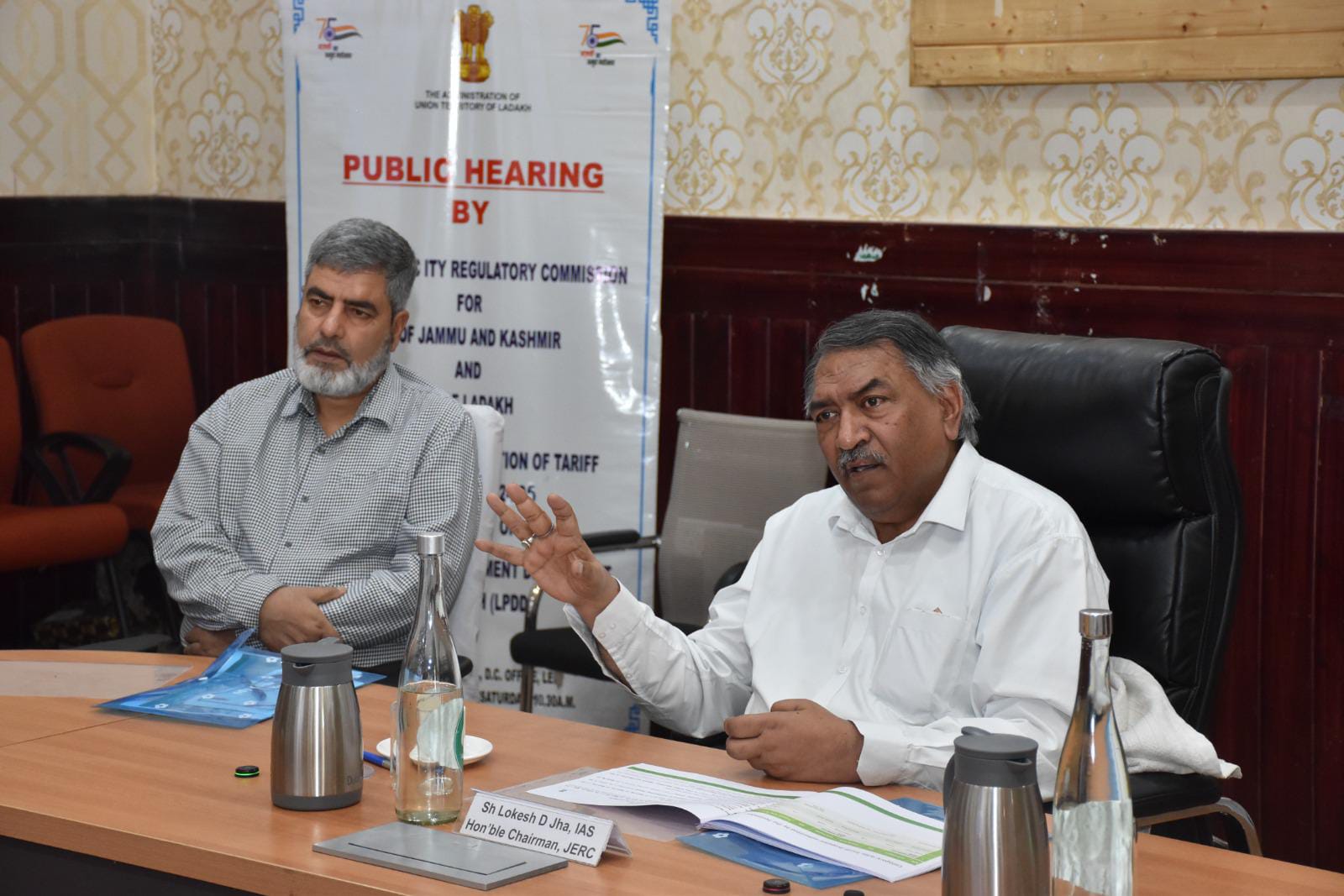 Chairman JERC chairs Public Hearing