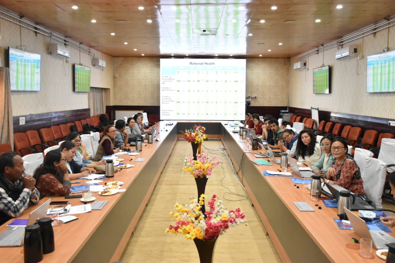 DC chairs Review Meeting on NHM Programmes in Leh District