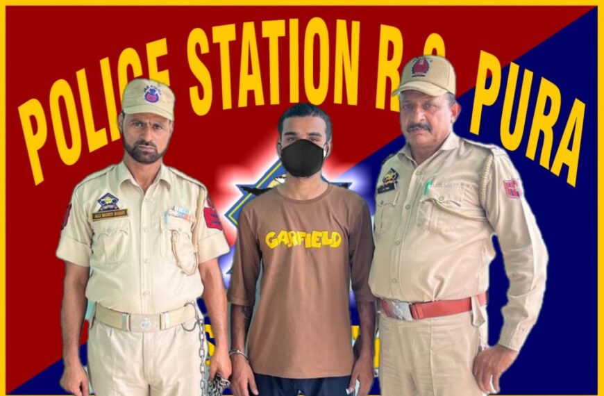 Police apprehends notorious hardcore criminal under PSA in R S Pura