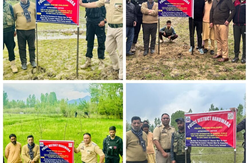 Police attaches property of drug peddlers worth ₹7.5 crore in last 5 months in Kupwara’s Handwara