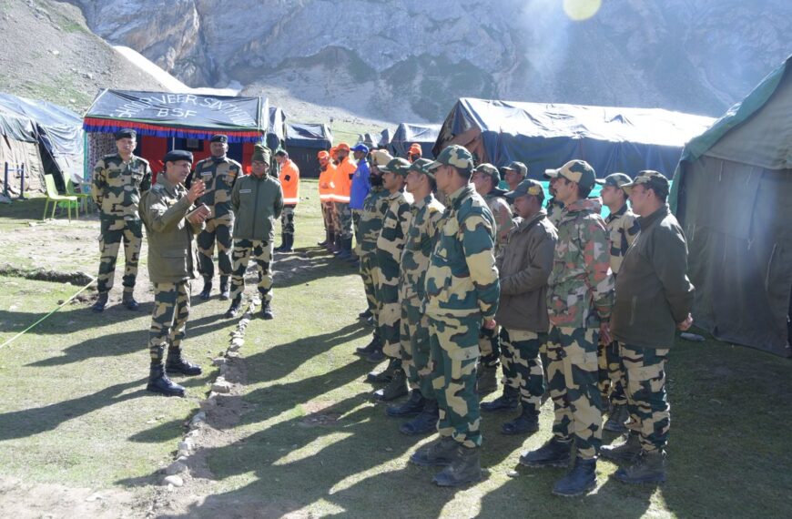 Kashmir BSF IG Ashok Yadav reviews Medical & Disaster Response for Shri Amarnath Yatra