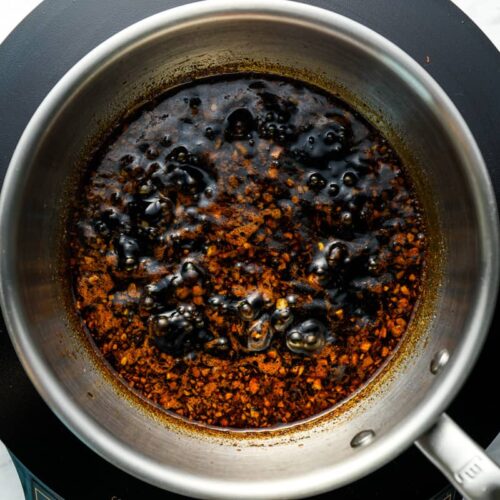 The image shows the Korean BBQ Sauce recipe in the bowl