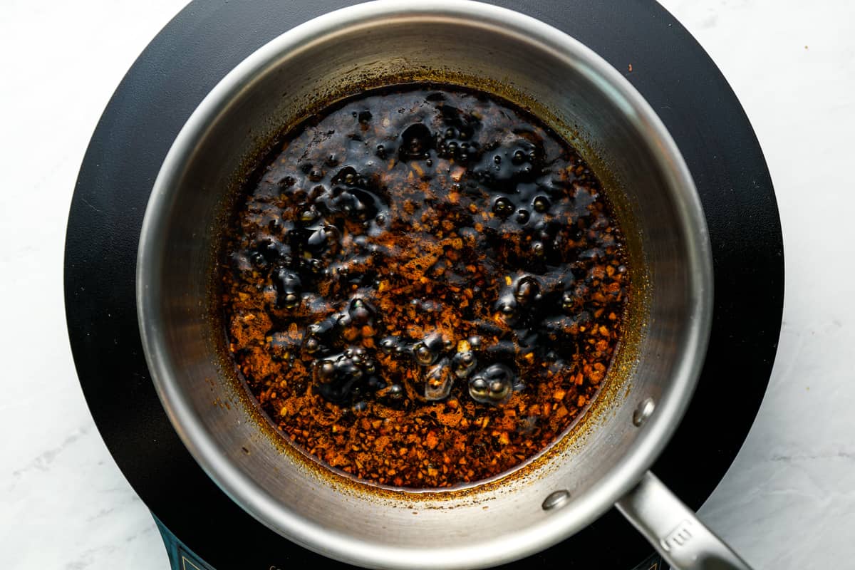 The image shows the Korean BBQ Sauce recipe in the bowl