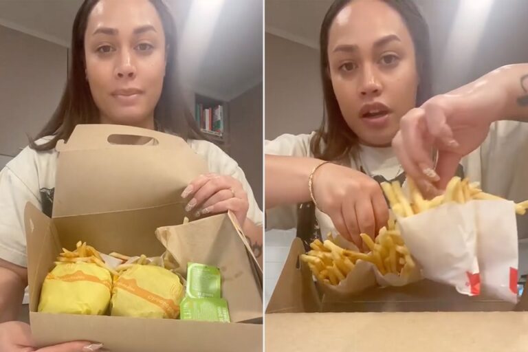 The image shows the tik tok girl who viral the mcdonalds dinner box deal. The image here describes Is McDonald's dinner box deal still available