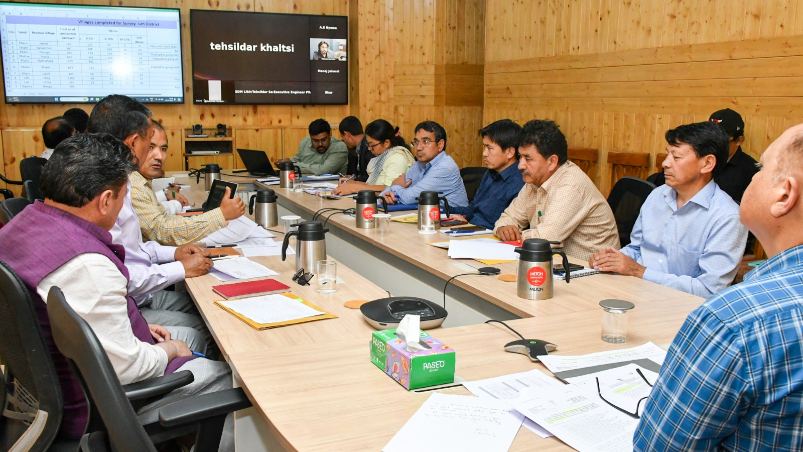 Advisor Dr Pawan Kotwal reviews progress of Digital India Land Records Modernization Programme in Ladakh